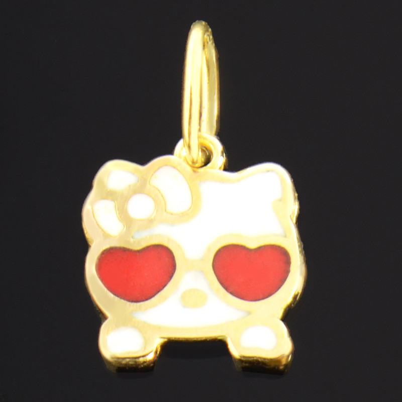 آویز گردنبند طلا 18 عیار دخترانه کد 678 آویز گردنبند طلا 18 عیار دخترانه کد 678