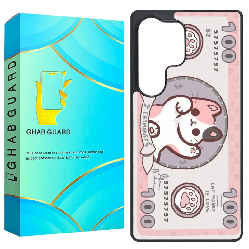 کاور قاب گارد طرح گربه مدل GS25U مناسب برای گوشی موبایل سامسونگ Galaxy S25 Ultra 