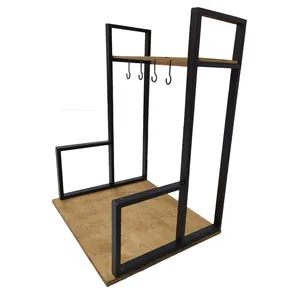 استند اسپرسو ساز مدل چوبی فلزی 