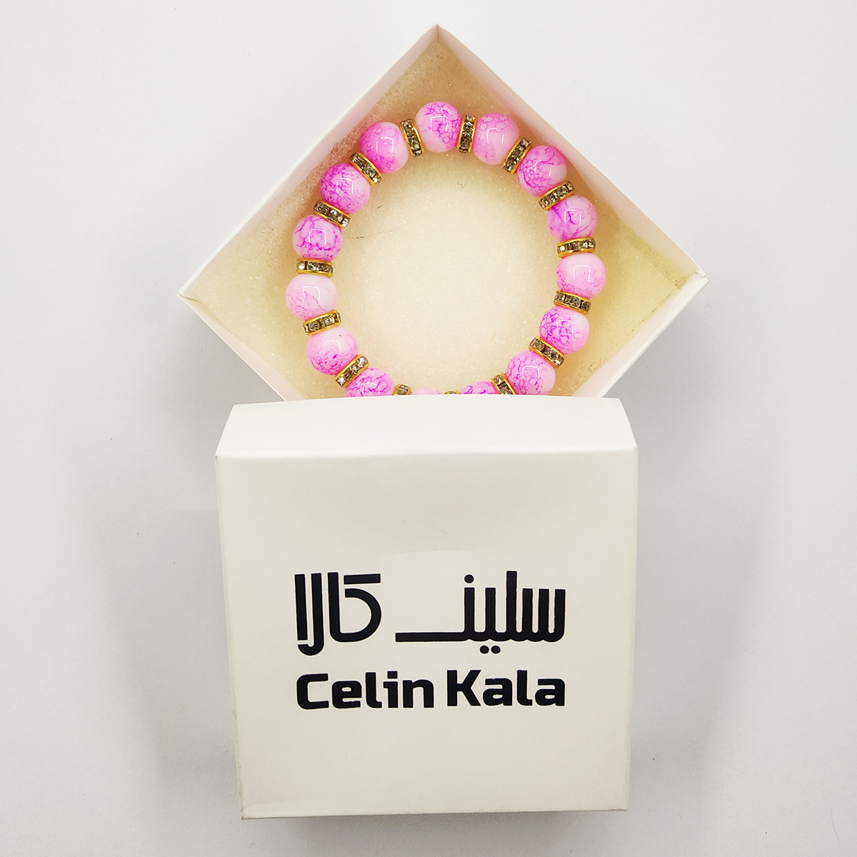 دستبند دخترانه سلین کالا مدل کریستالی کد ce-As2