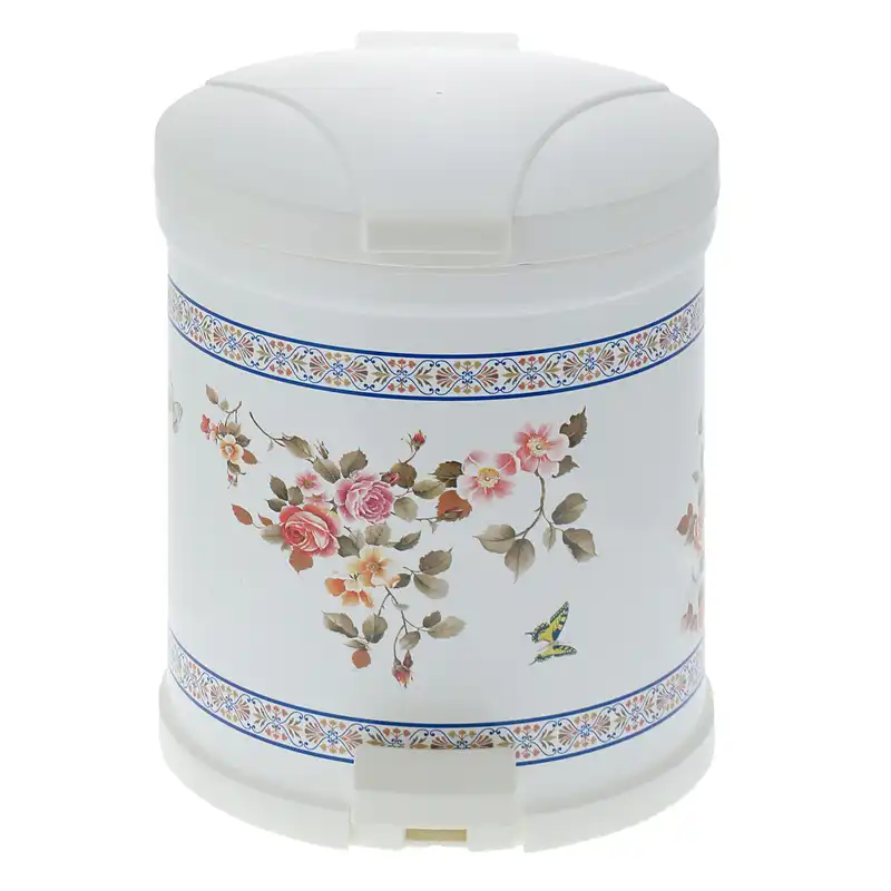 سطل زباله پدالی مدل گرد گل سرخی ازمت کد BET-054