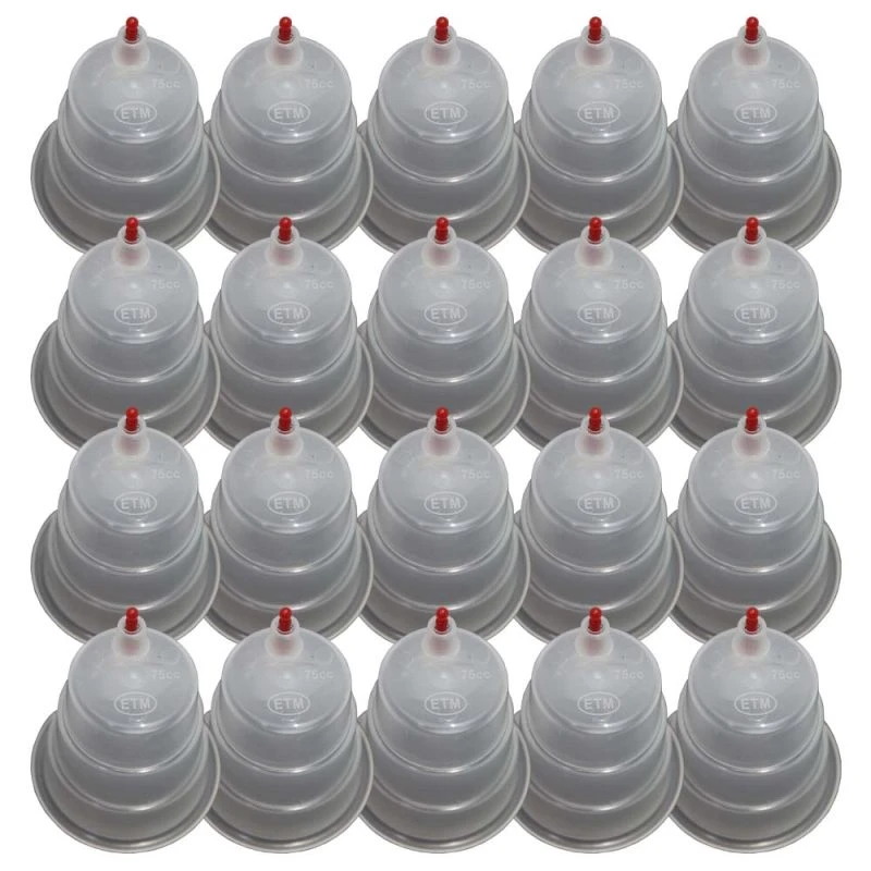 لیوان بادکش ای تی ام مدل 75cc بسته 20 عددی