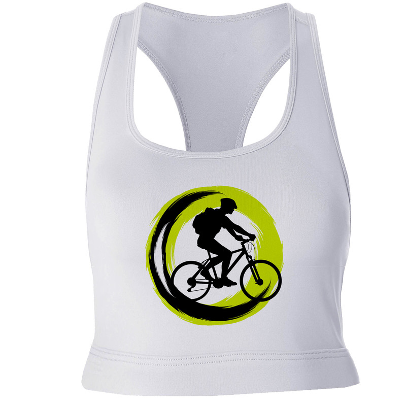نیم تنه ورزشی زنانه مدل دوچرخه سوار کد SH42 رنگ سفید