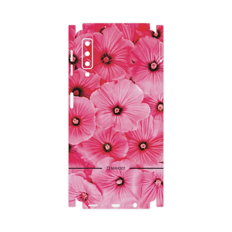 برچسب پوششی ماهوت مدل Pink-Flower-FullSkin مناسب برای گوشی موبایل سامسونگ Galaxy A7 2018