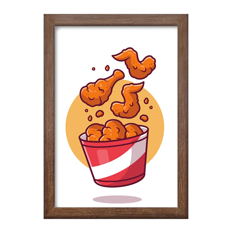 تابلو خندالو طرح فست فود سوخاری کد 29468