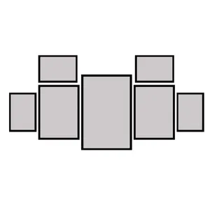 قاب عکس بکلیت مدل 215-11 مجموعه 7 عددی