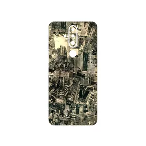 MAHOOT Collage of Skyscraper Cover Sticker for Nokia X71