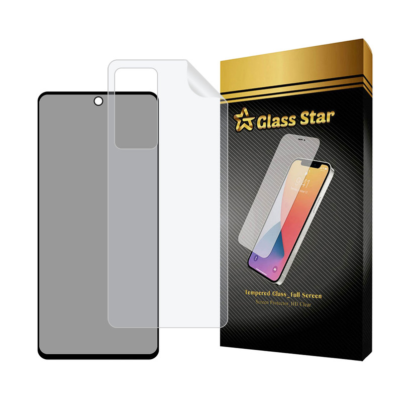 محافظ صفحه نمایش حریم شخصی گلس استار مدل FULLPRIVNANOS مناسب برای گوشی موبایل شیائومی 12T / 12T Pro / Redmi K50 Ultra به همراه محافظ پشت گوشی