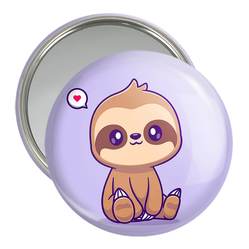 آینه جیبی خندالو مدل حیوانات بامزه تنبل کد 29669