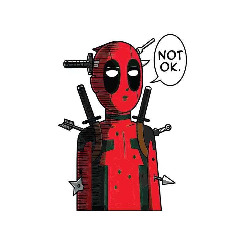 برچسب خودرو پویا مارکت طرح خوب نیستم کد 3890