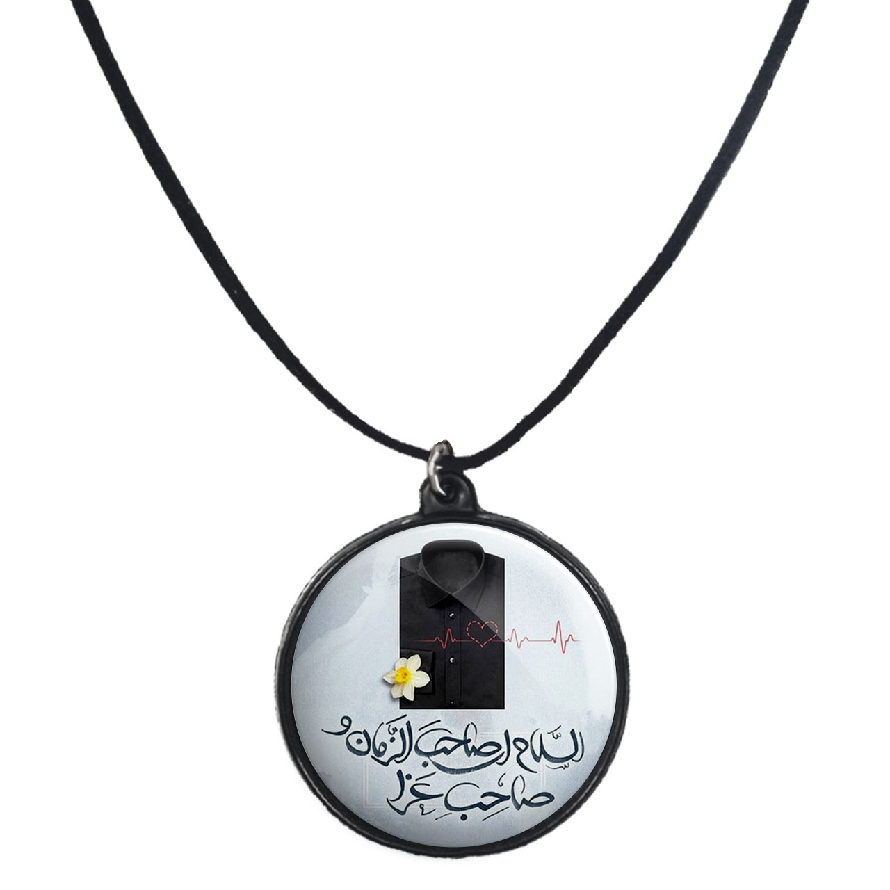 گردنبند پرمانه طرح امام زمان کد pmb.24093 مدل دو طرفه