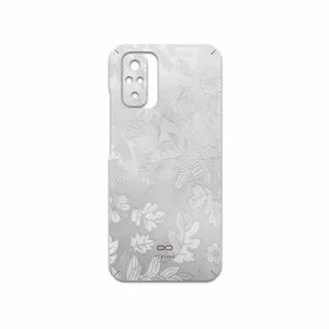 MAHOOT Silver-Wildflower Cover Sticker for Xiaomi Redmi Note 10