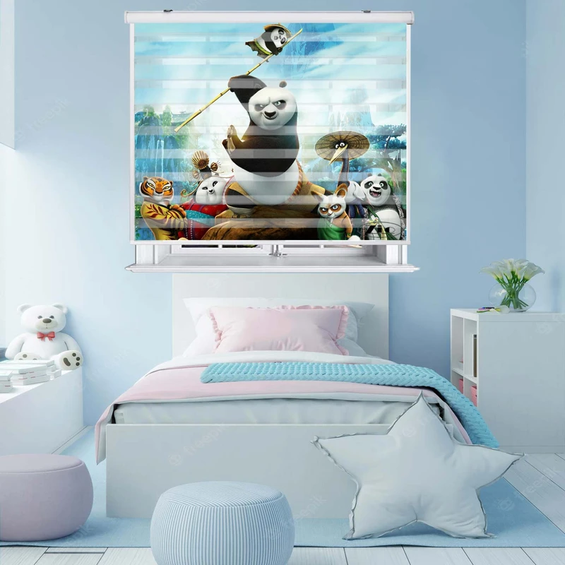 پرده زبرا زیو مدل K3061 سایز 150x200 سانتی متر