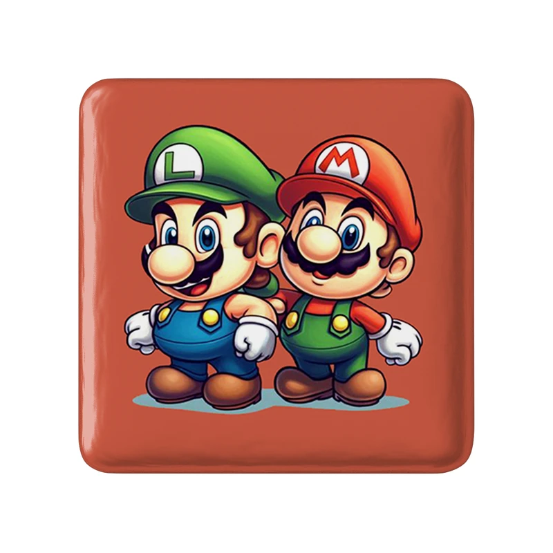 پیکسل خندالو طرح سوپر ماریو مدل مربعی کد 30420