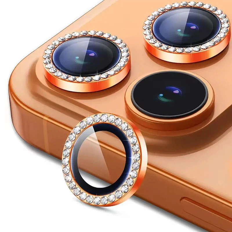 محافظ لنز دوربین فلزی مسیر مدل Diamond Lenz مناسب برای گوشی موبایل اپل iPhone 17 Pro / 17 Pro Max