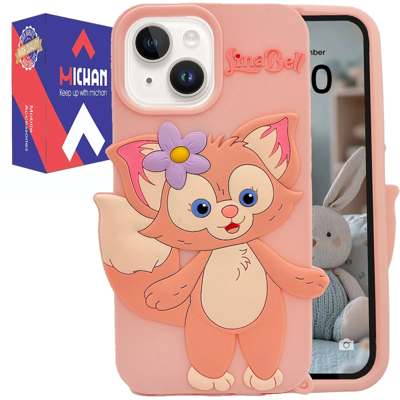 کاور میچان طرح گربه ملوس مناسب برای گوشی موبایل اپل IPHONE 13/14/15