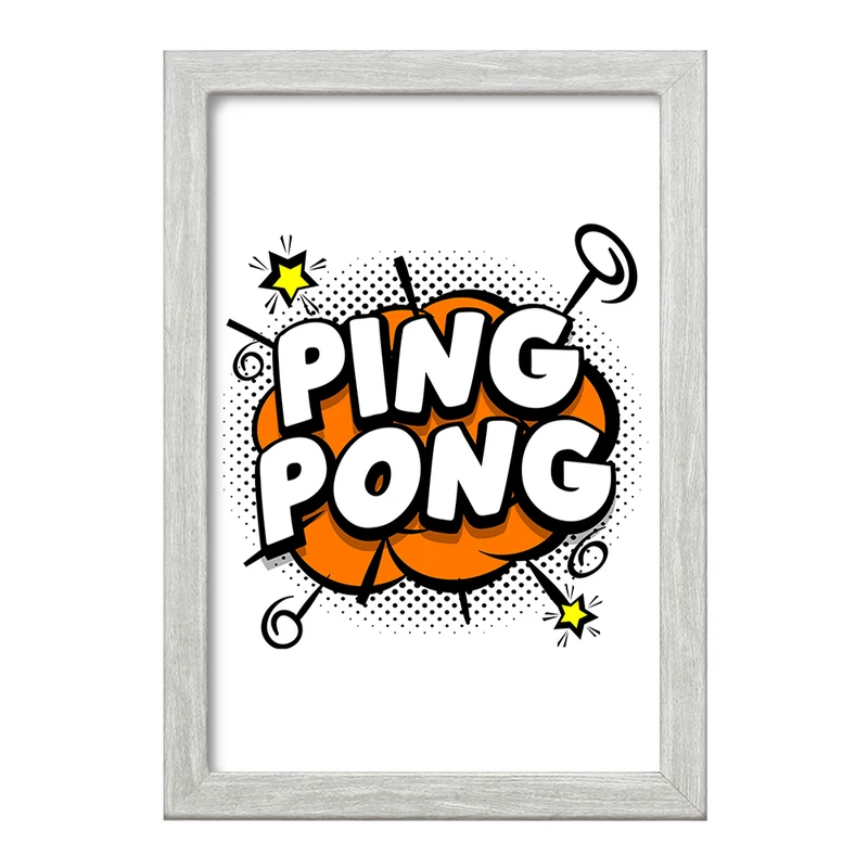 تابلو خندالو طرح پینگ پنگ Ping Pong کد 27994