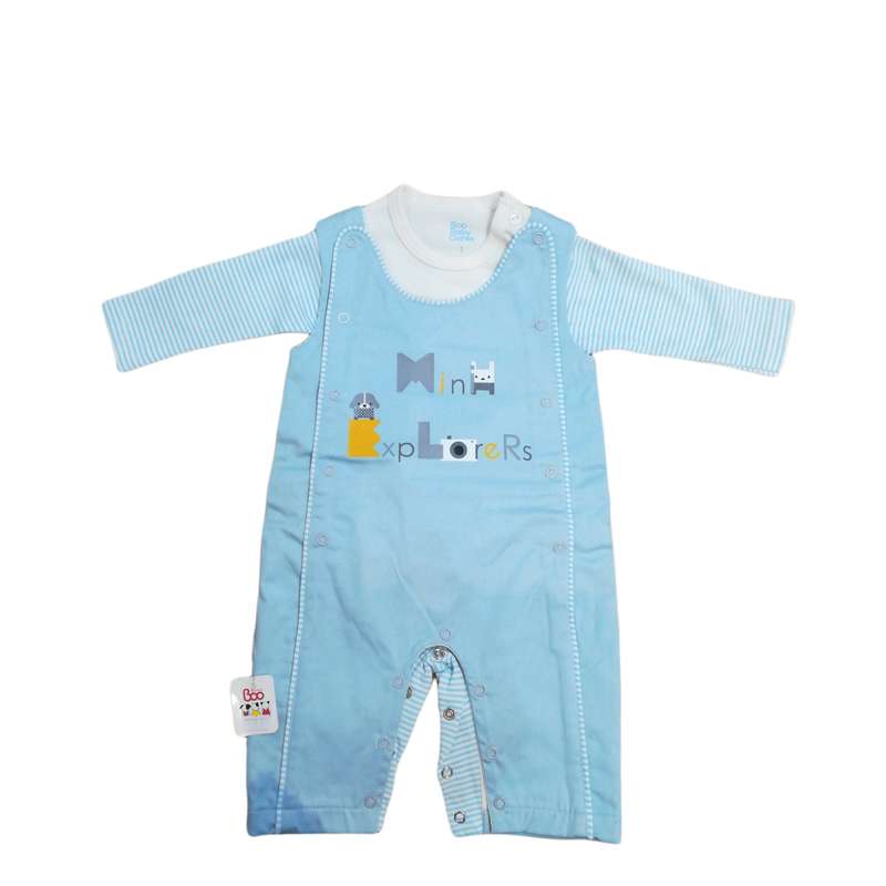 ست بادی و سرهمی نوزادی بیبی بو مدل پیشبندی