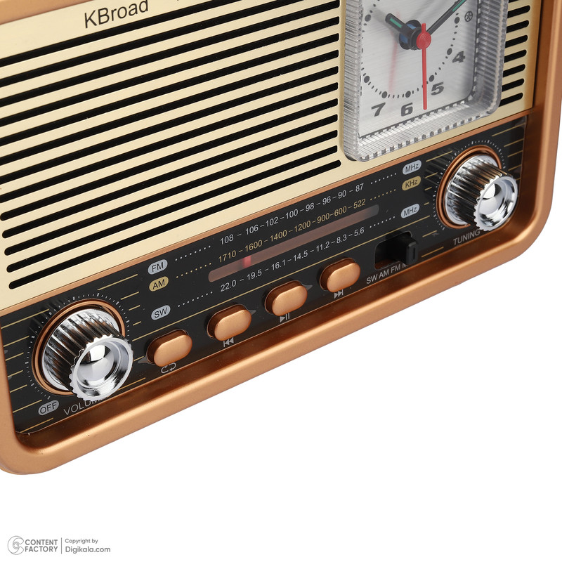 رادیو اسپیکر FM، SW، AM کی برود مدل KTF-2017 دارای Bluetooth