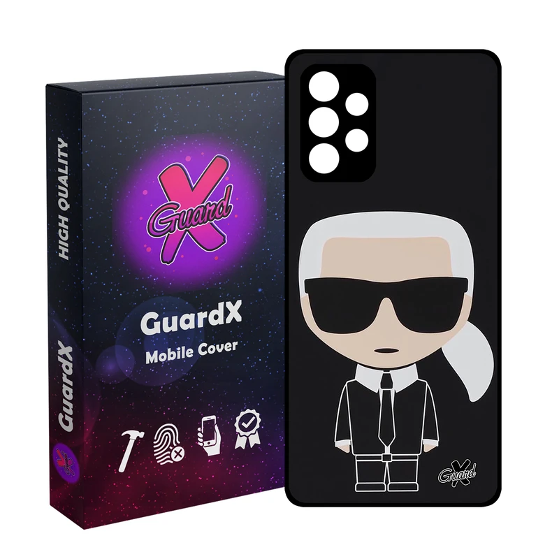 کاور گارد ایکس طرح کارل مدل Glass10425 مناسب برای گوشی موبایل سامسونگ Galaxy A32 4G