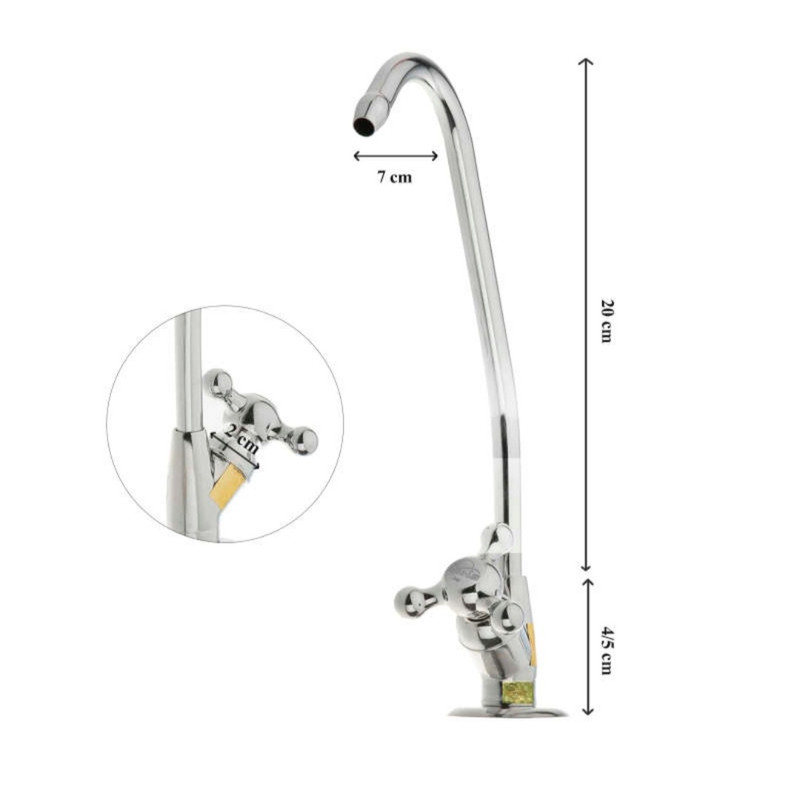 شیر دستگاه تصفیه آب مدل پروانه ای