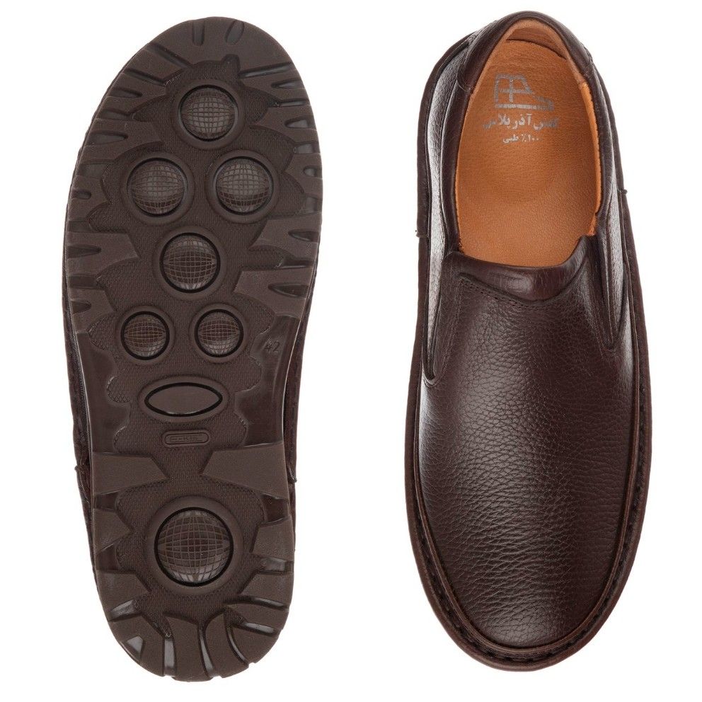 کفش روزمره مردانه آذر پلاس مدل چرم طبیعی کد A503104 -  - 5