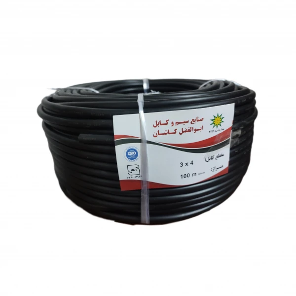 کابل برق افشان 3در 4 سیم و کابل ابوالفضل مدل ABC015