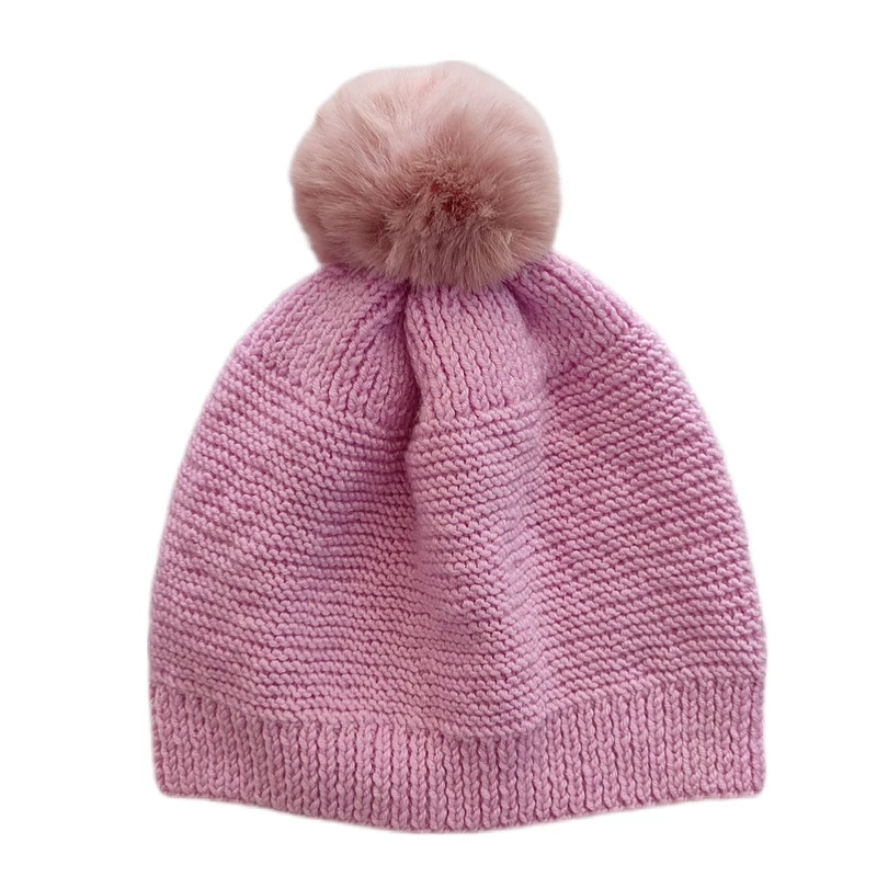 کلاه بافتنی دخترانه مدل دستبافت  