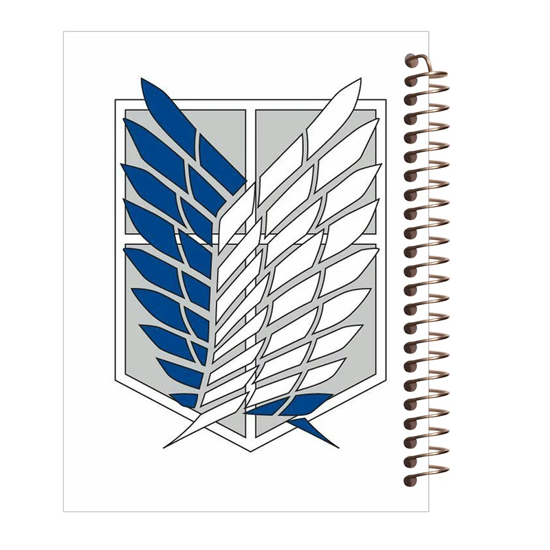 دفتر مشق 100 برگ طرح انیمه اتک اف تایتان مدل بالهای آزادی کد H110