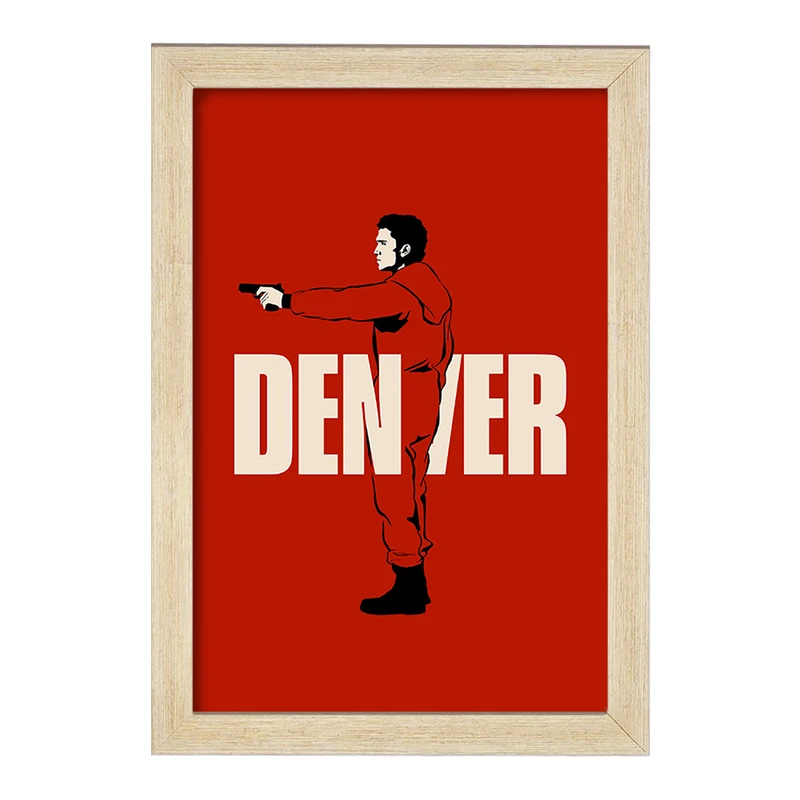 تابلو خندالو مدل دنور سریال خانه ی کاغذی کد F1717