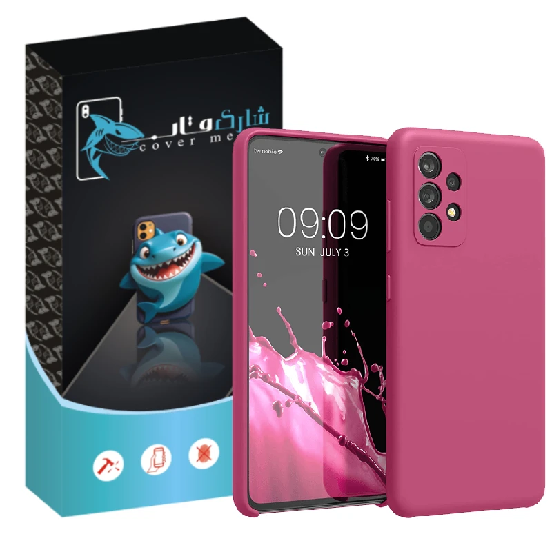 کاور شارک قاب مدل سیلیکونی مناسب برای گوشی موبایل سامسونگ Galaxy A23