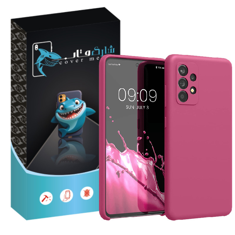 کاور شارک قاب مدل سیلیکونی پاک کنی مناسب برای گوشی موبایل سامسونگ Galaxy A13 4G