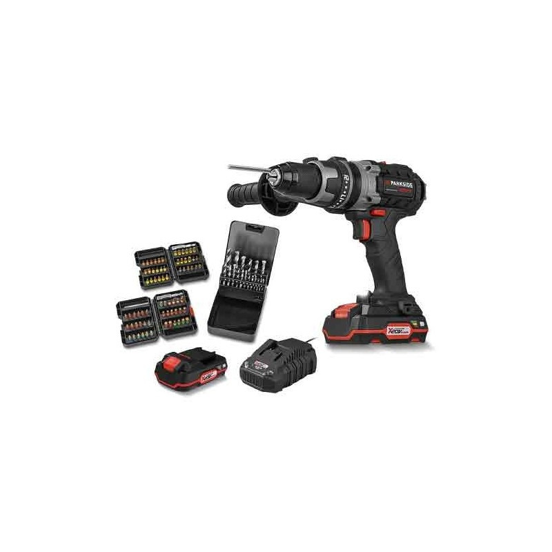 دریل پیچ گوشتی پارکساید مدل PSBSAP 20-LI B2 مجموعه 109عددی