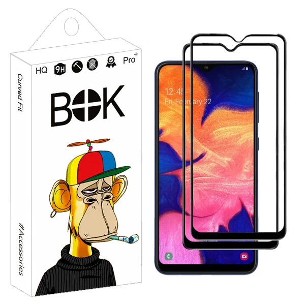 محافظ صفحه نمایش بوک مدل +HD مناسب برای گوشی موبایل سامسونگ Galaxy A20 بسته دو عددی