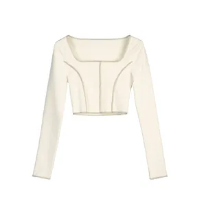 بلوز آستین بلند زنانه کوی مدل لیلا کد 943 رنگ شیری