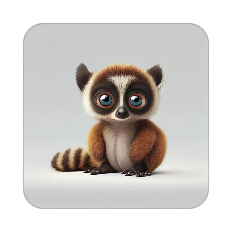 زیر لیوانی کاکتی طرح حیوانات کارتونی مدل mp27454