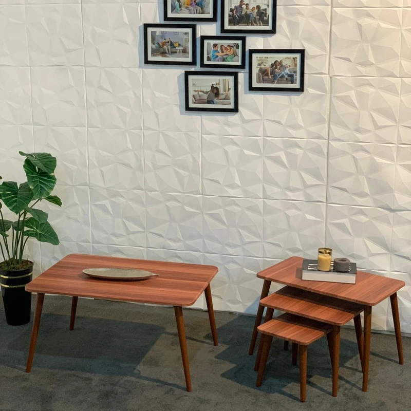 میز جلومبلی مستطیلی مدل لیون کد 25 مجموعه 4 عددی