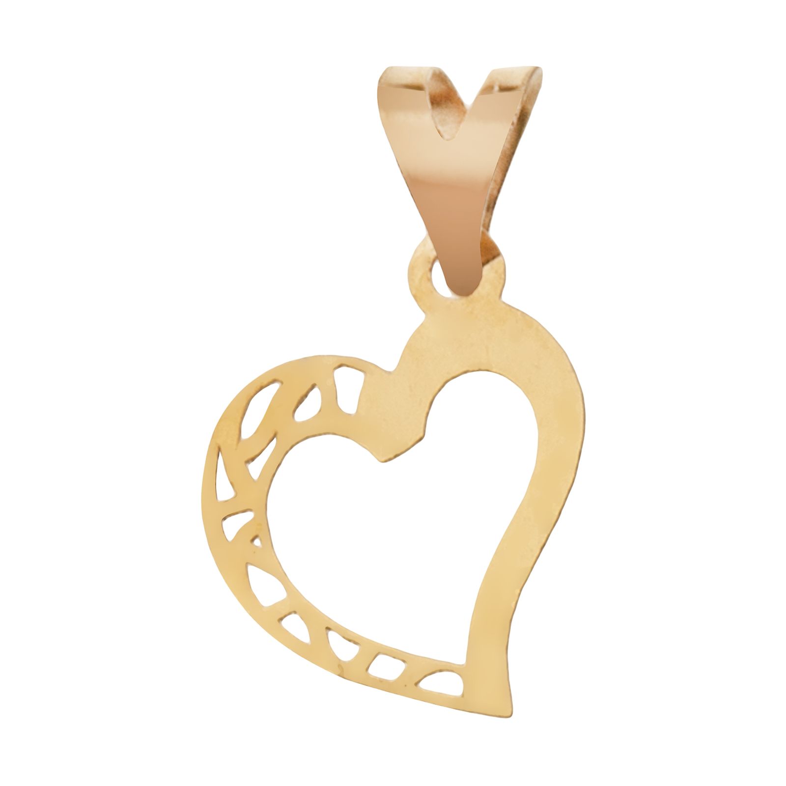 آویز گردنبند طلا 18 عیار زنانه مایا ماهک مدل MM1495 طرح قلب -  - 1