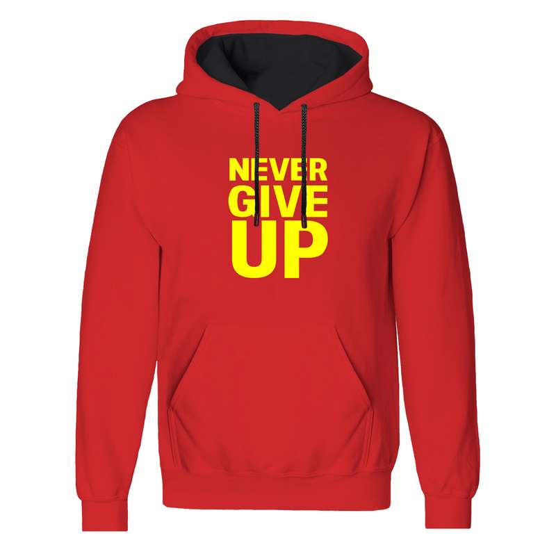 هودی مردانه مدل never give up 42 Ylu