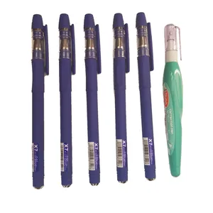 خودکار استایلیش مدل x7 کد 12بسته 5 عددی بهمراه لاک غلط گیر