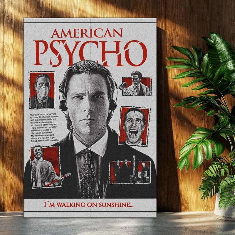 تابلو شاسی بکلیت طرح فیلم American Psycho مدل T-po1655