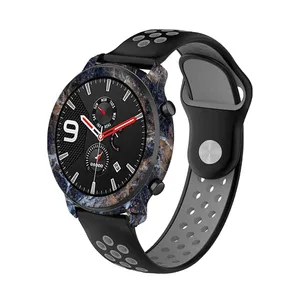 MAHOOT Earth-White-Marble Cover Sticker for Xiaomi Amazfit GTR 47mm Smartwatch