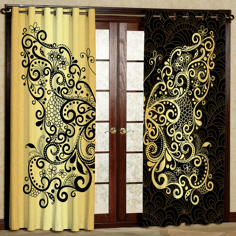 پرده مدل مخمل پانچی کد 2589 سایز 200x140 سانتی متر