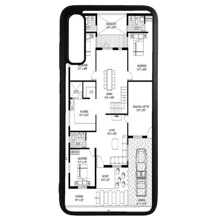 کاور طرح نقشه مناسب برای گوشی موبایل سامسونگ galaxy a70