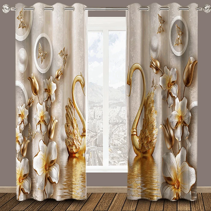 پرده هازان مدل HZD247 سایز 280×140 سانتی متر