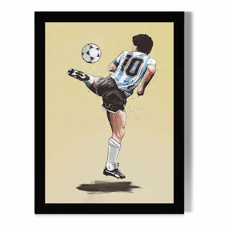 تابلو مدل دیواری طرح دیگو مارادونا Diego Maradona کد FD475