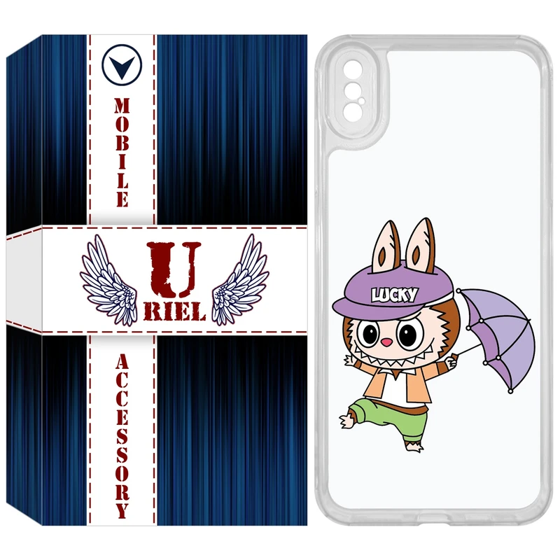 کاور یوریل مدل Clear کد 125 طرح لبوبو Labubu مناسب برای گوشی موبایل اپل iPhone XS Max