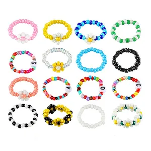 انگشتر زنانه مدل منجوقی فانتزی بسته 16 عددی