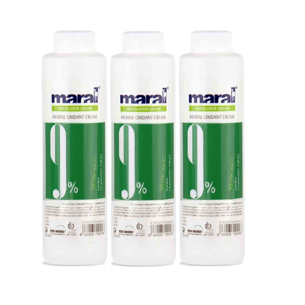 اکسیدان مارال مدل herbal نه درصدی حجم 150 میلی لیتر بسته 3 عددی