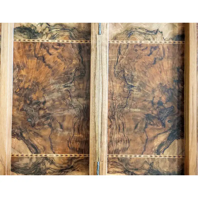 صفحه شطرنج معرق کاری مدل ریشه گردو کد T6